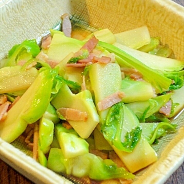 春にぴったり 蕾菜のベーコン炒め レシピ 作り方 By もがみか 楽天レシピ